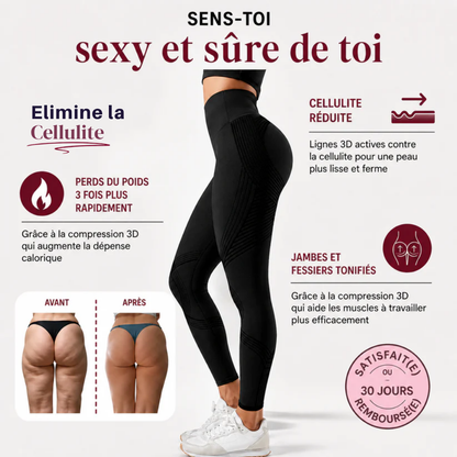 Legging 3D BaddieSculpt. - Redéfinissez votre silhouette sans effort